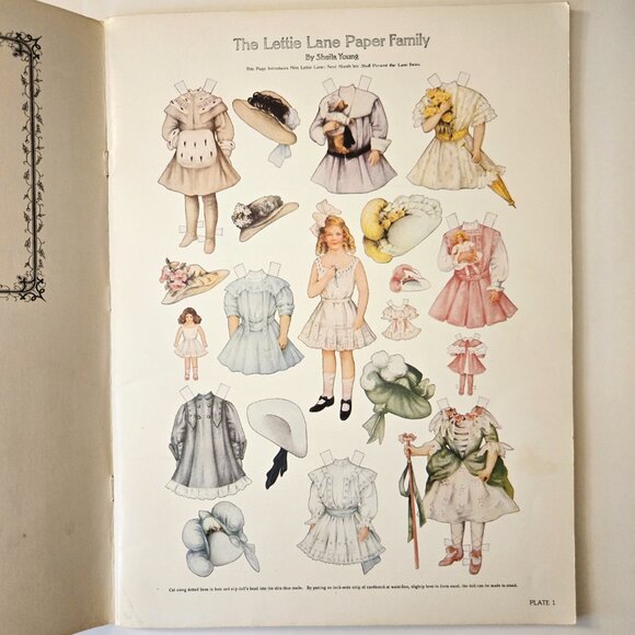RARE UNCUT Lettie Lane Paper Dolls Book (Dover) 1981 FIRST EDITION - Picture 6 of 10